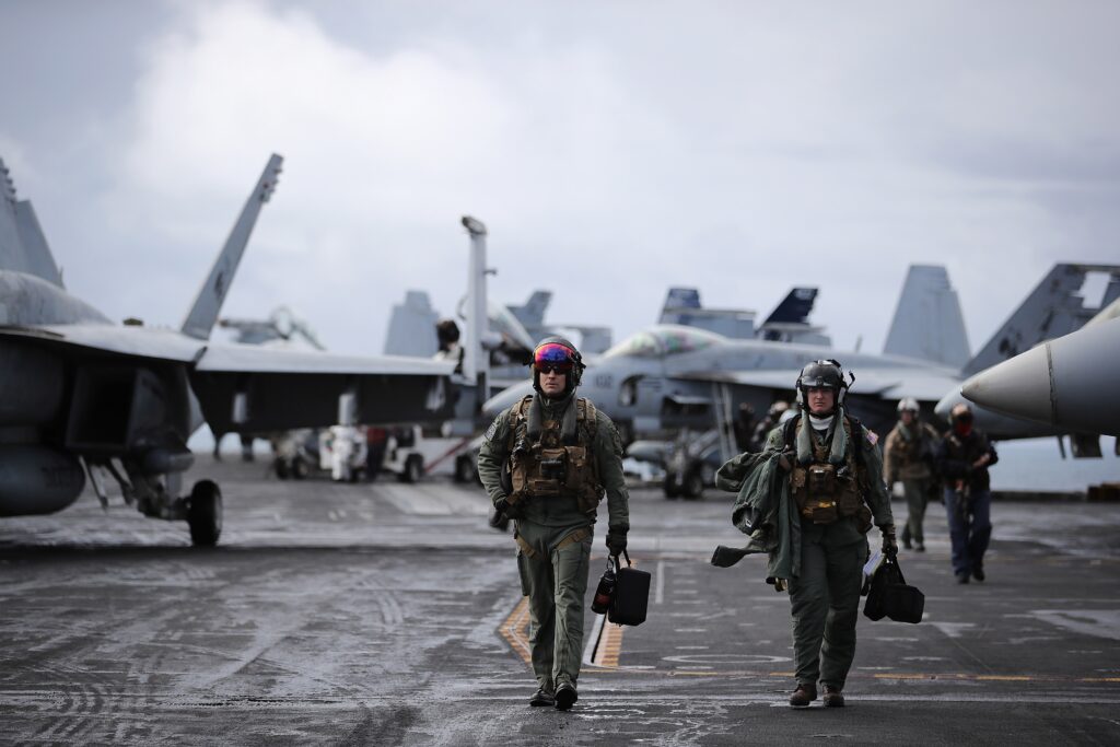 Third U.S. aircraft carrier arrives in waters near Iran