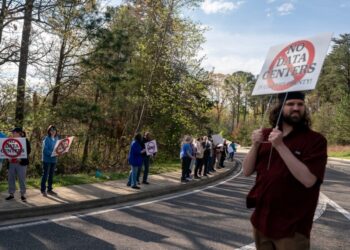 A rural county, promised a park, fears a data center ‘freight train’