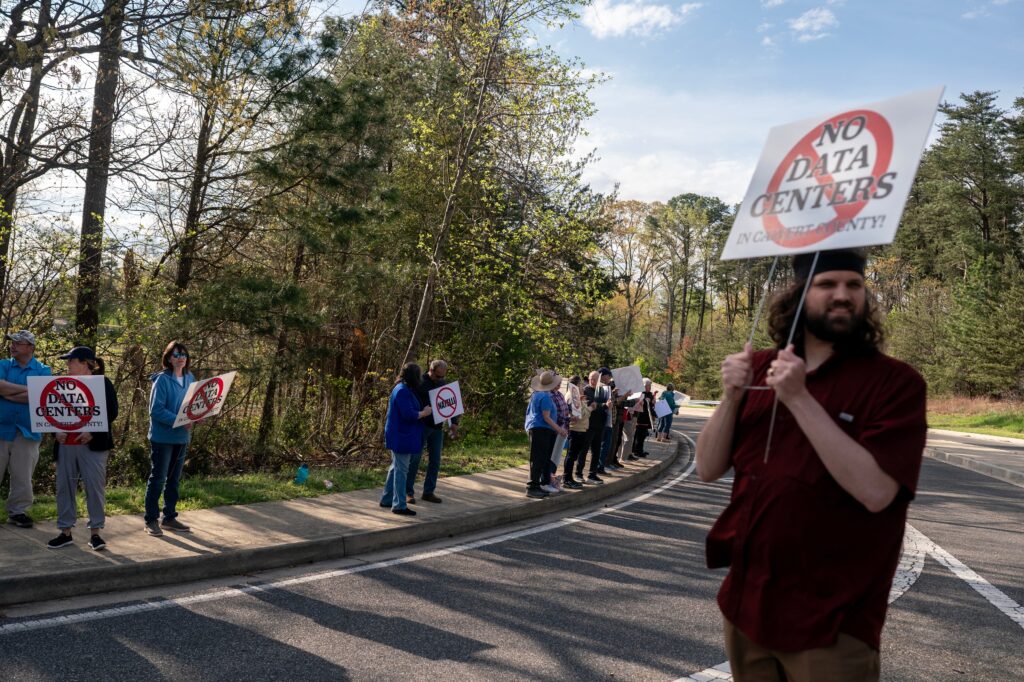 A rural county, promised a park, fears a data center ‘freight train’