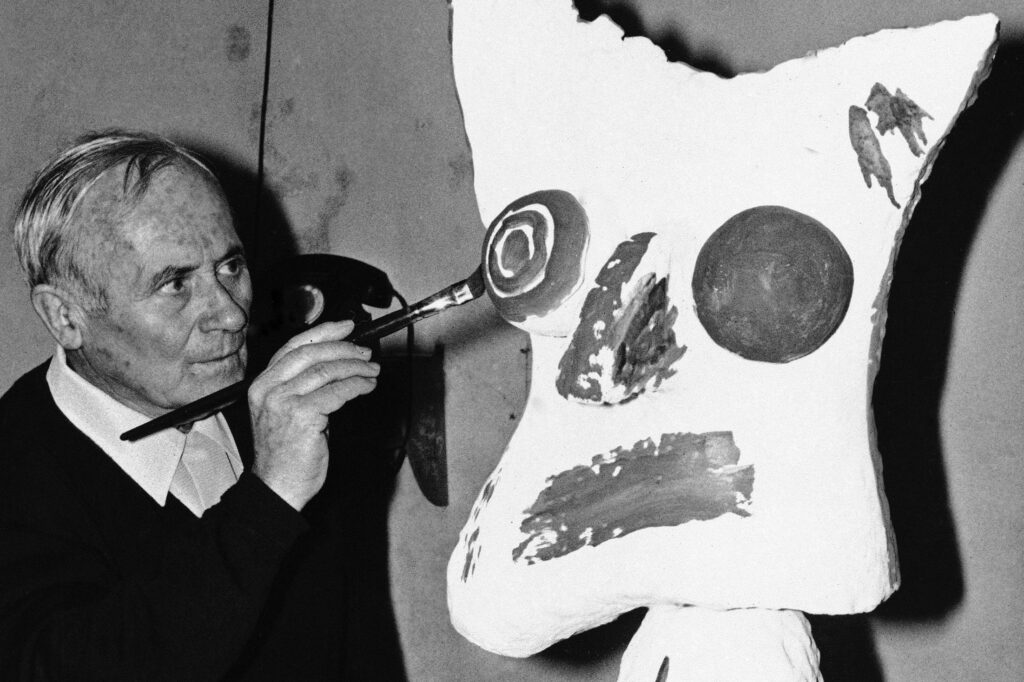Miró helped shape modern art. The U.S. helped shape Miró.