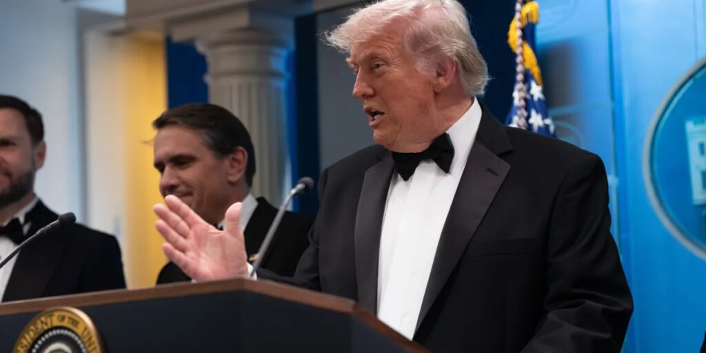 Trump says shooting by ‘would-be assassin’ points to need for White House ballroom as questions are raised about security at correspondents dinner