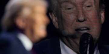 Trump came to Arizona to rally young voters. An older crowd greeted him.