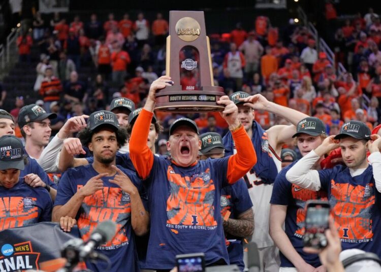 Three couches, three Final Fours, one family