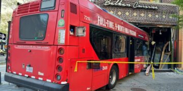 Metrobus slams into D.C. restaurant, injuring 3 people