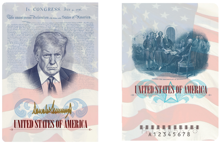New passports to mark America’s 250th will include Trump’s picture inside