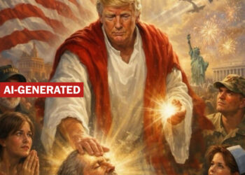 Trump post appearing to depict him as Jesus removed amid backlash