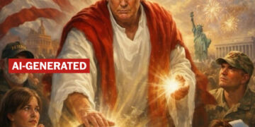 Trump post appearing to depict him as Jesus removed amid backlash