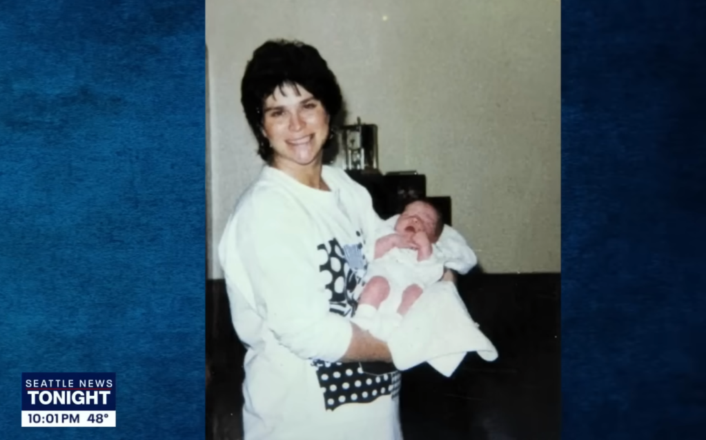 Janice Randle with her daughter before her death in November 1992.
