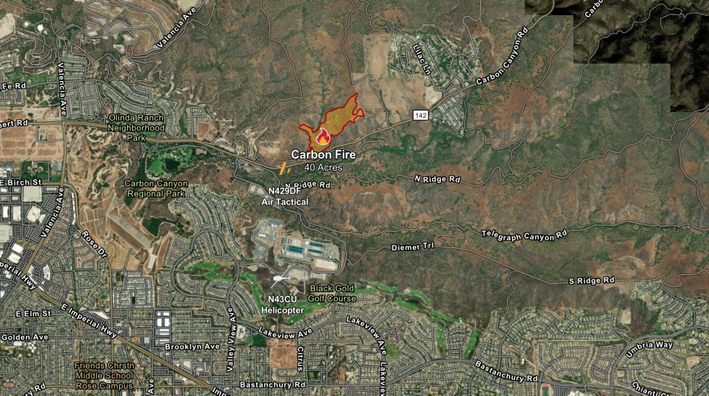 Map showing the 40-acre 