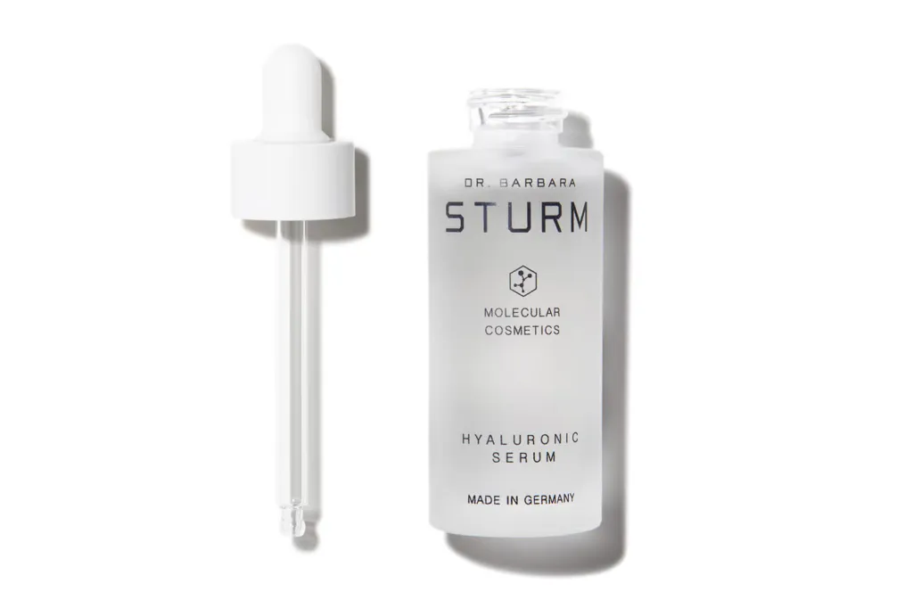 Dr. Barbara Sturm Hyaluronic Serum bottle and dropper.