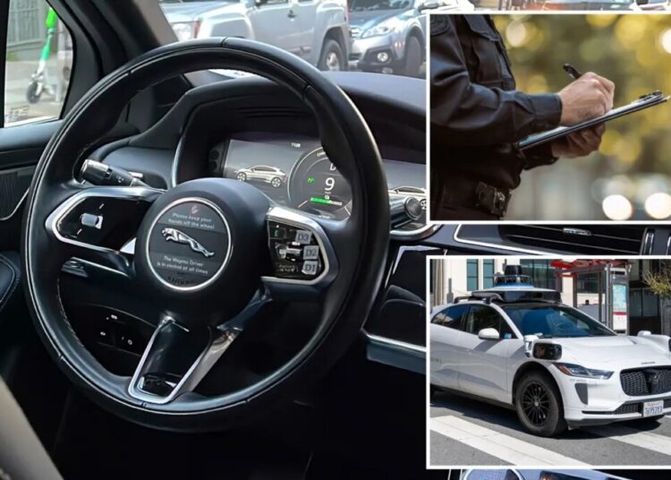 Driverless taxis can get traffic tickets in California but there’s a catch