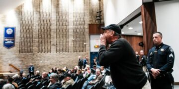 Voters grill Republican lawmaker in crucial swing district on Iran war