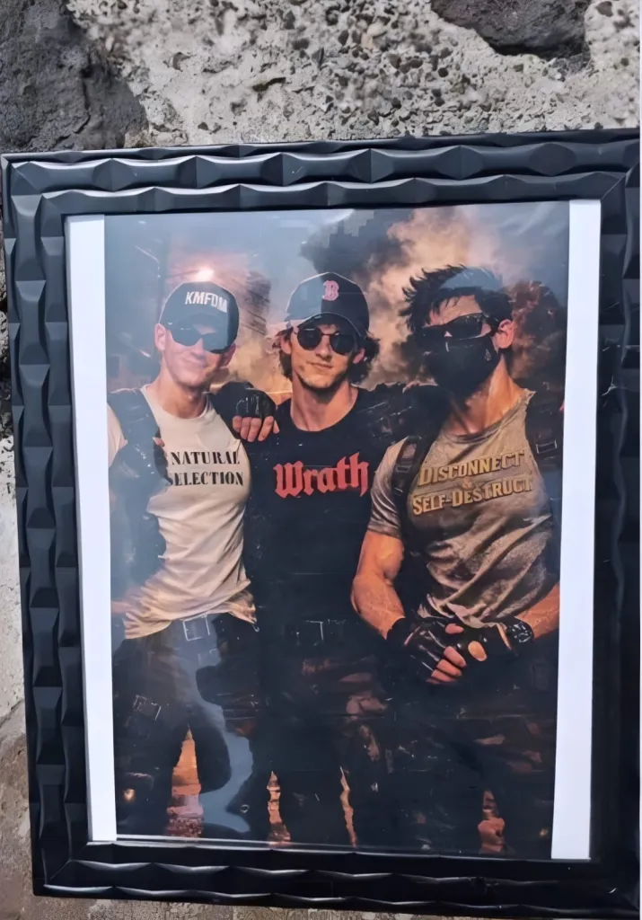 Pictured: Jasso Ramírez was carrying an AI-generated portrait with the Columbine mass murderers (April 20, 1999), according to Mexican outlets..