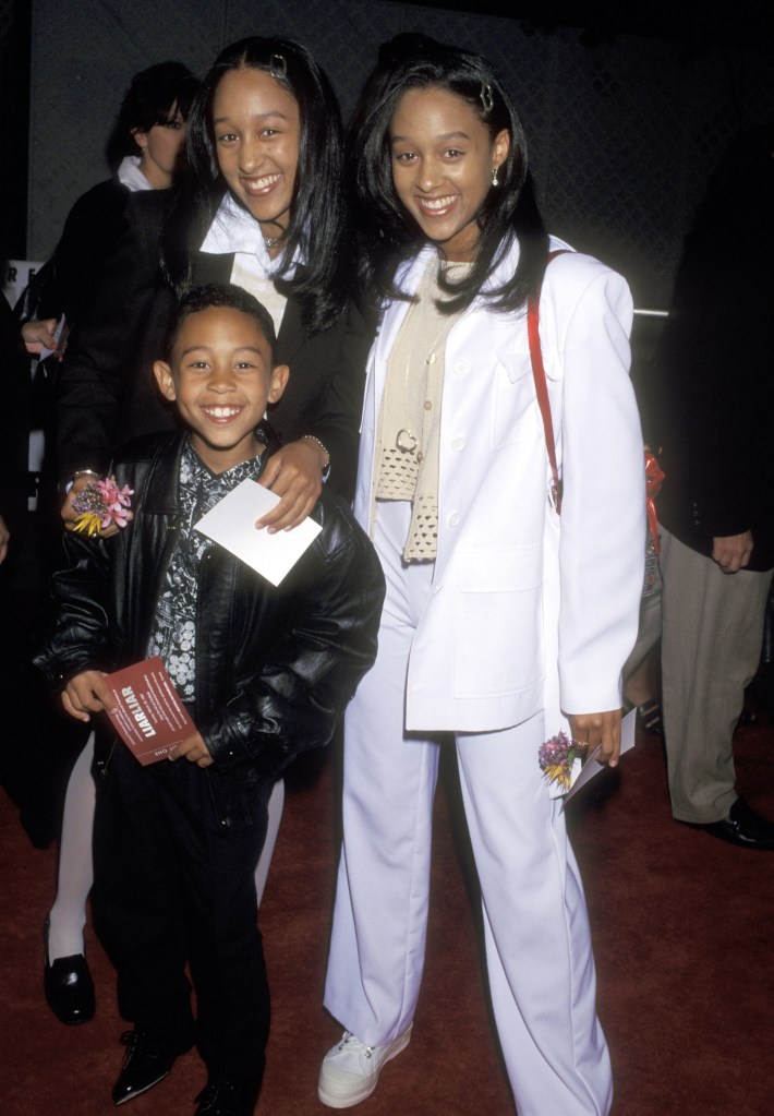 Tamera, Tia, and Tahj Mowry attend the 