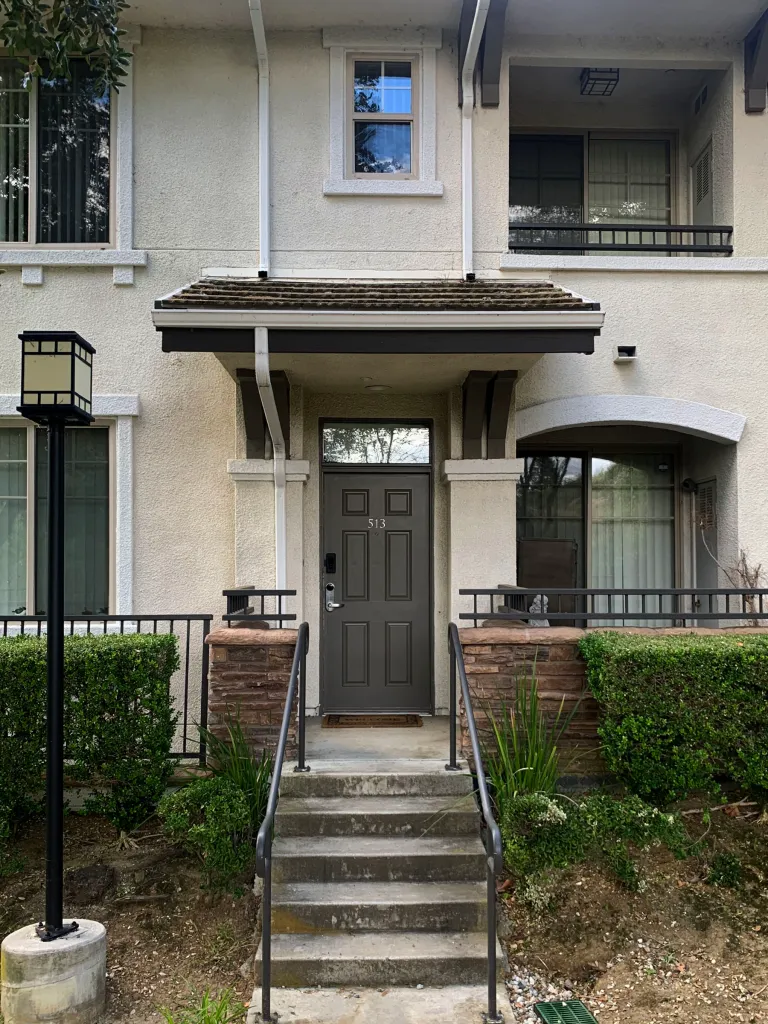 The Agoura Hills, CA, townhome where Eissa Hashemi lived.
