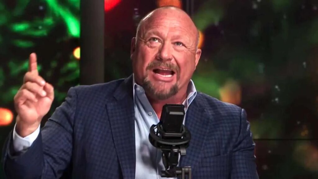 Alex Jones unhappy as government official compares Trump to Jesus