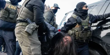 ‘You can’t just point your gun’: ICE agent charged after pulling gun on motorists