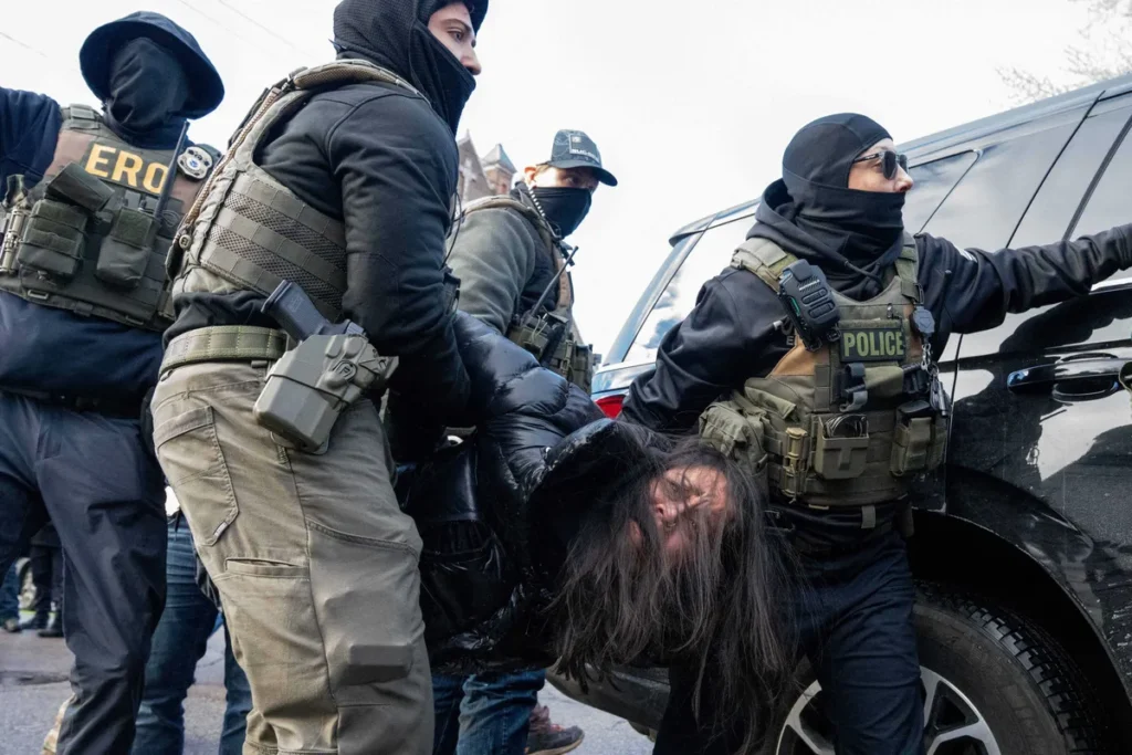 ‘You can’t just point your gun’: ICE agent charged after pulling gun on motorists