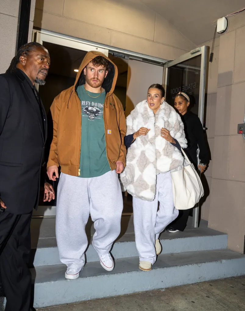 Amanda Batula and West Wilson leaving the Summer House reunion taping together.