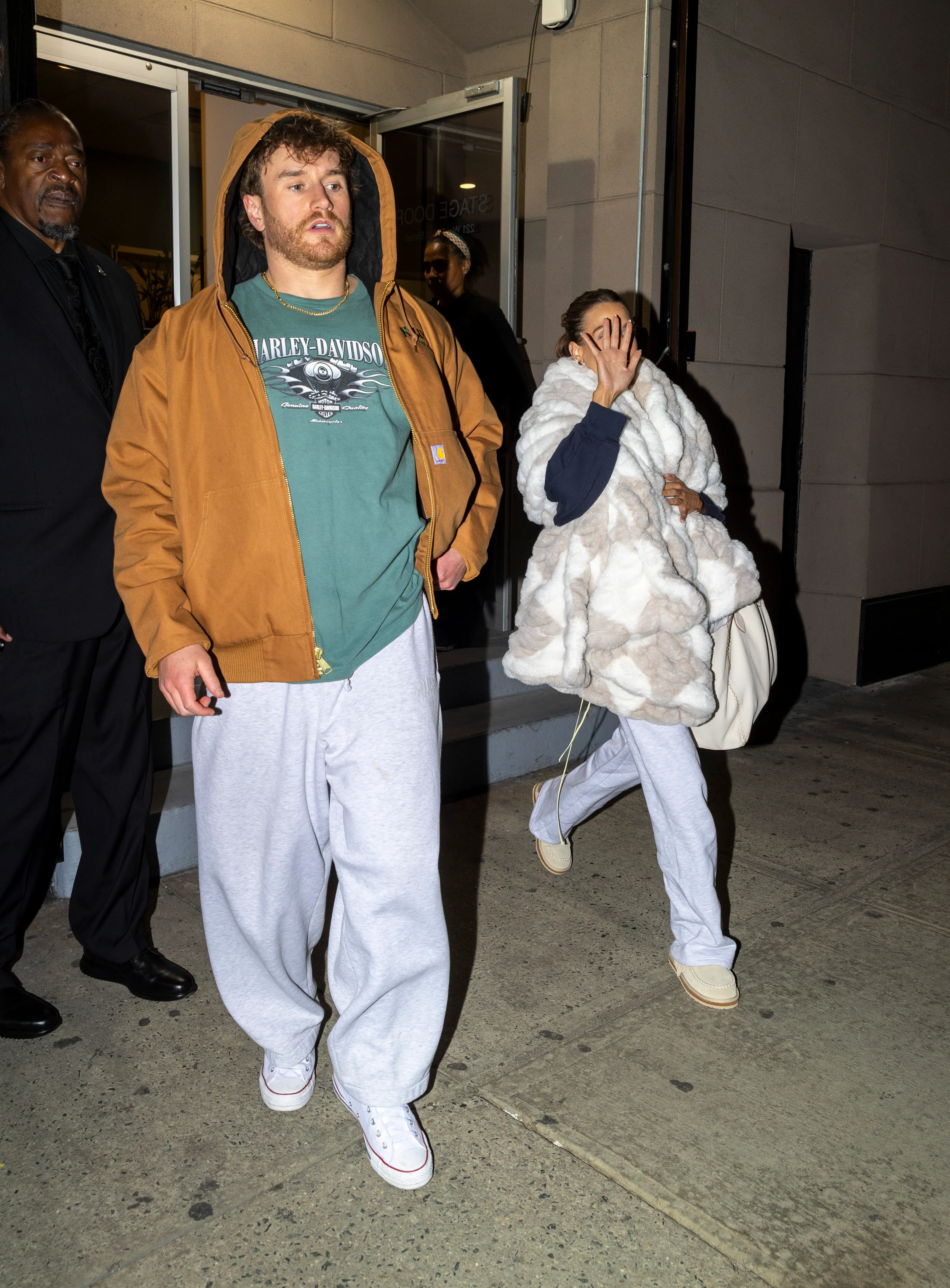 West Wilson and Amanda Batula leaving the 