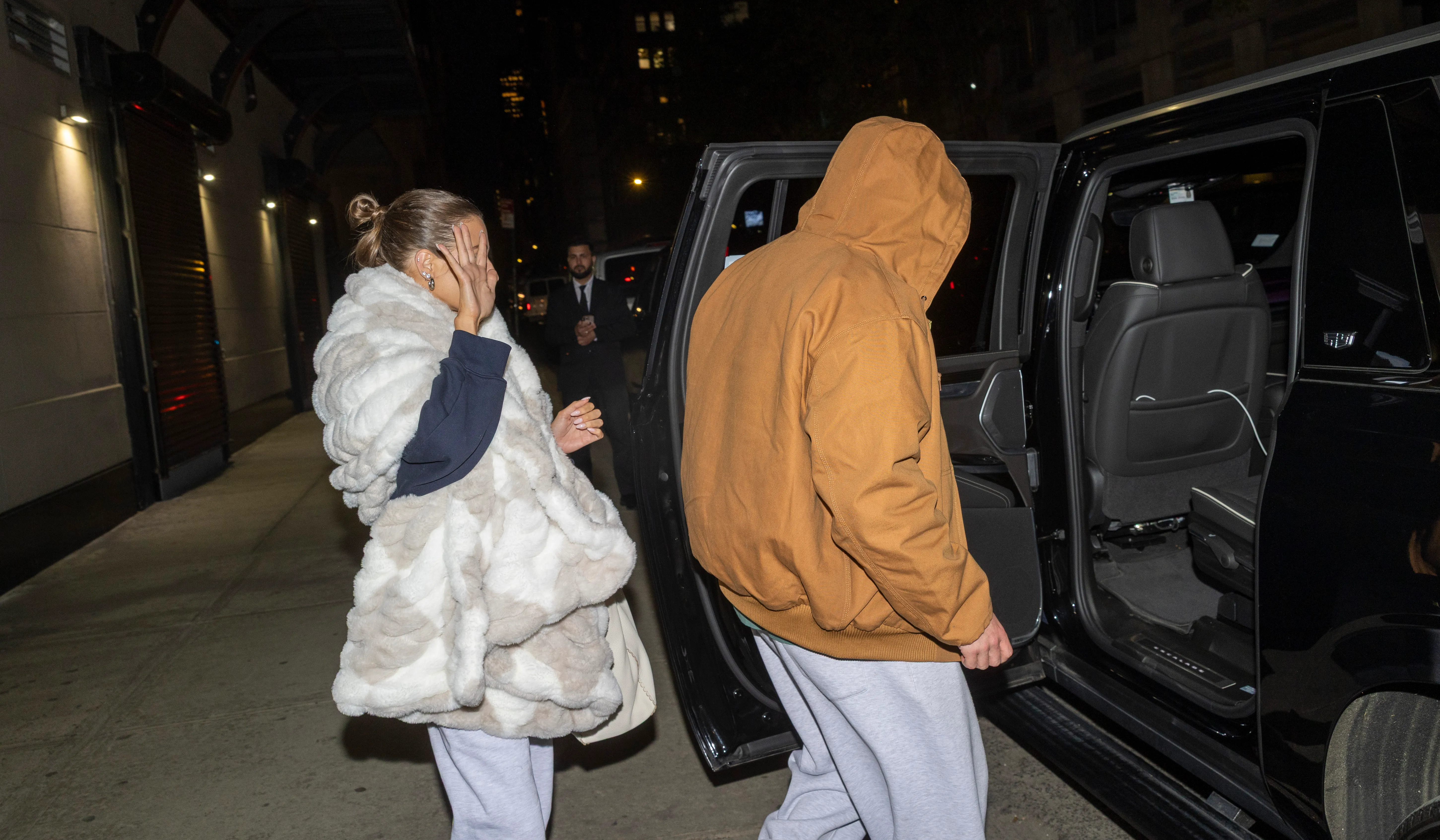 West Wilson and Amanda Batula leaving the 