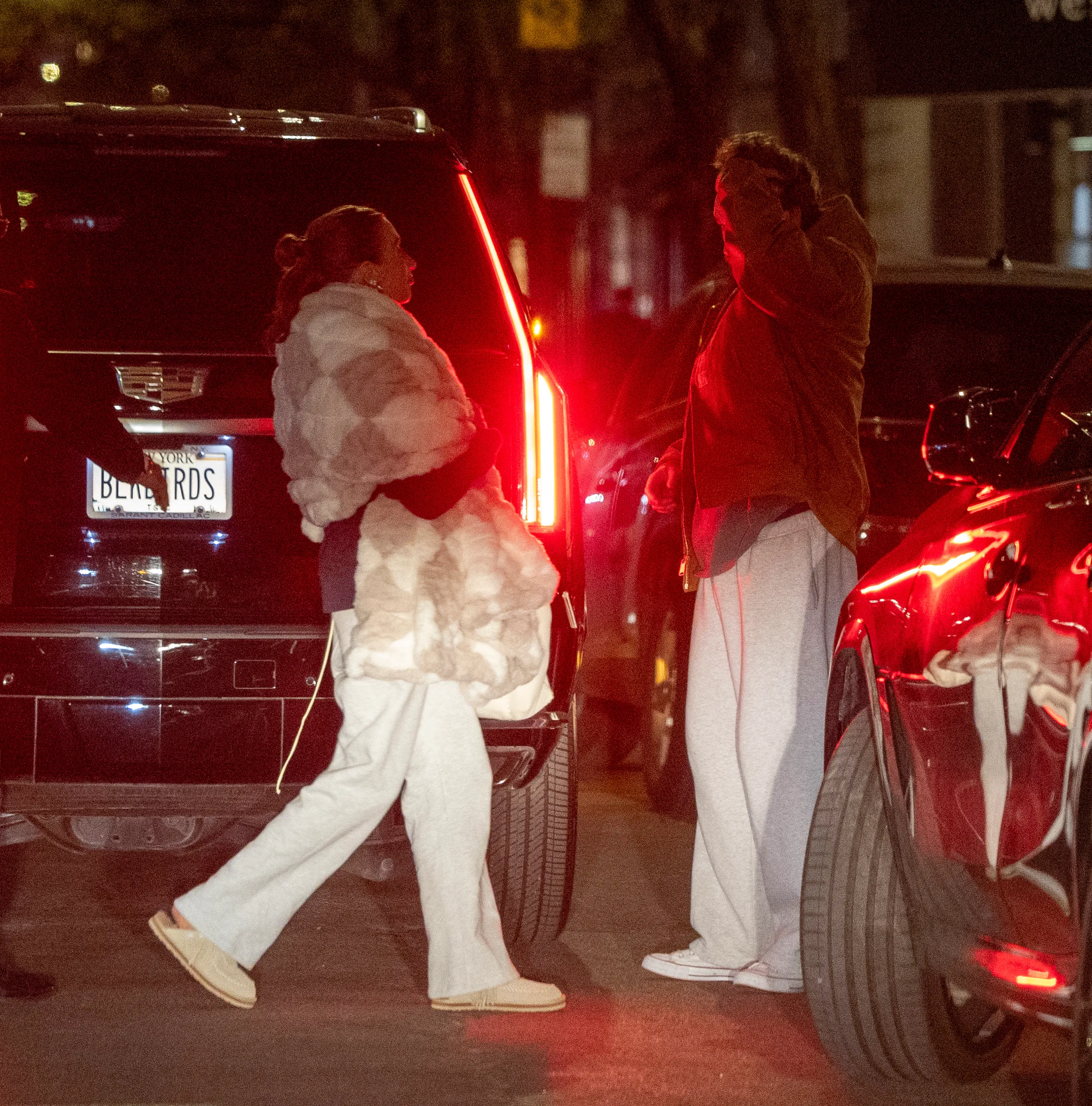 West Wilson and Amanda Batula leaving the 