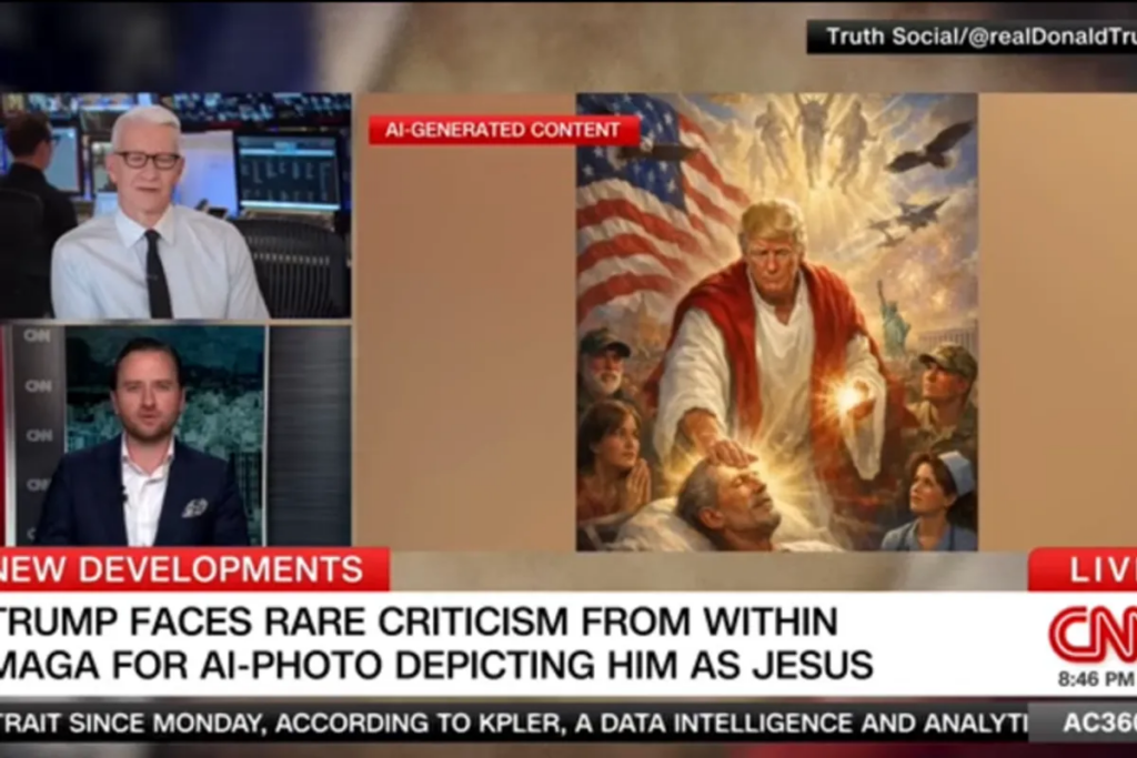 ‘Really?’ Anderson Cooper dumbfounded as ex-Trump official contorts to defend ‘Jesus’ post