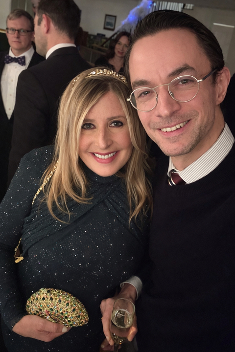 Andrea Bartzen and Matthew Rockefeller smiling.