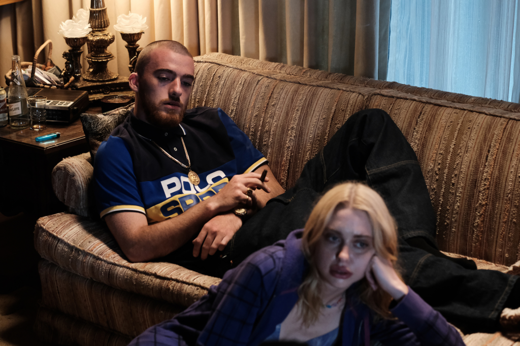 Angus Cloud as Fezco and Chloe Cherry as Faye from the HBO Max series