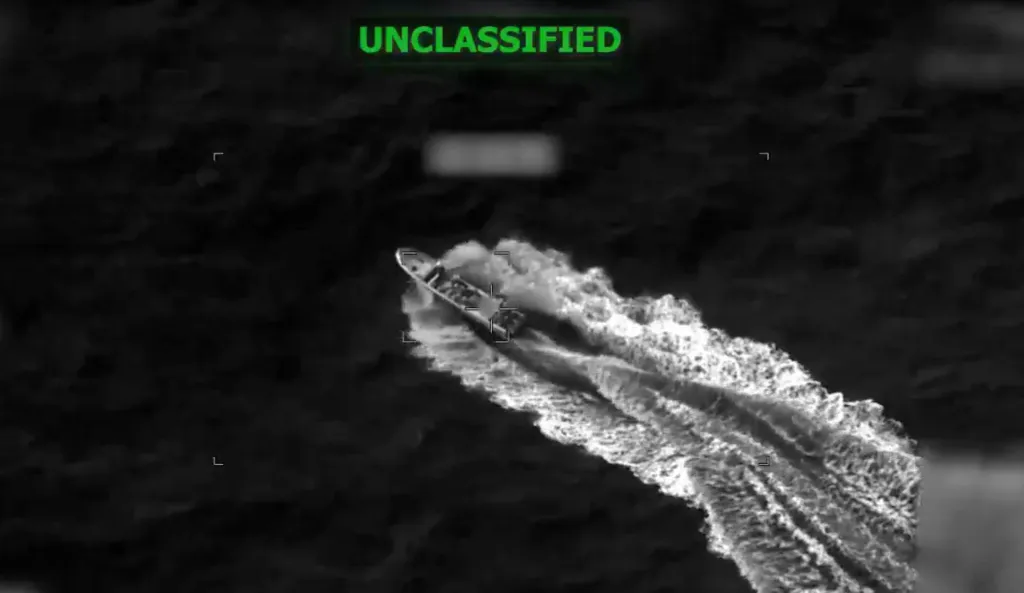 The latest US military strike on a boat accused of ferrying drugs in the eastern Pacific Ocean killed three people Sunday