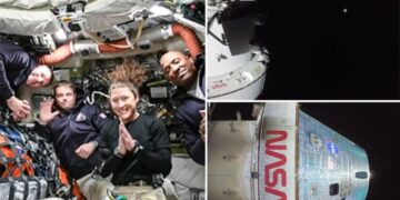 Artemis II astronauts are more than halfway to the moon as they seek to break Apollo 13’s record