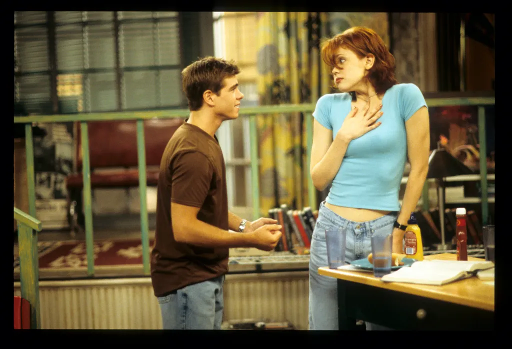 Matthew Lawrence as Jack Hunter and Maitland Ward as Rachel McGuire in a scene from 