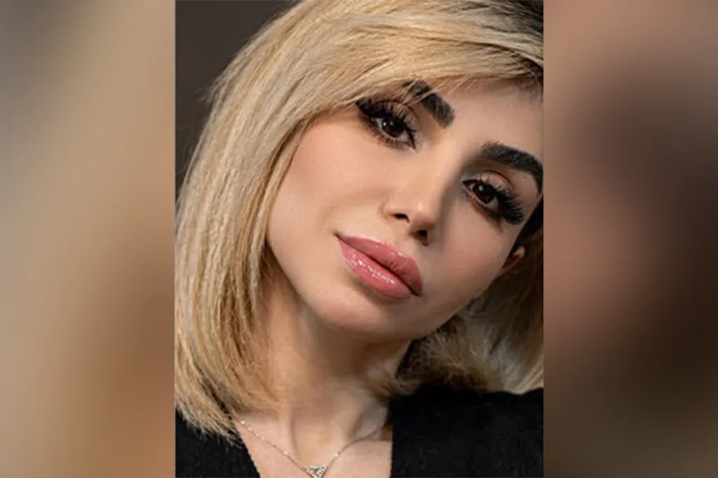 Close-up photo of Bita Hemmati, the first woman sentenced to death in Iran over protests.