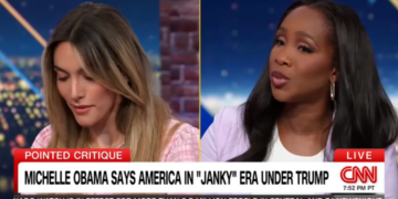 ‘Let’s not be ridiculous!’ CNN panel erupts as MAGA podcaster takes shot at Michelle Obama