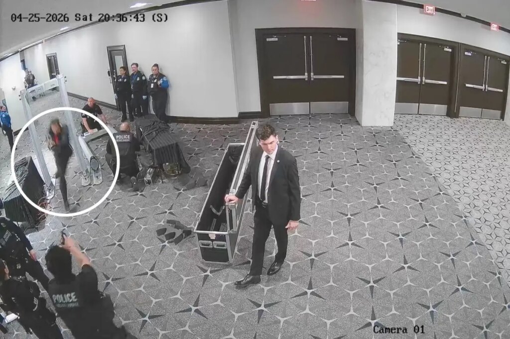 Armed WHCD suspected shooter Cole Allen seen bolting through metal detector in new, high-quality video