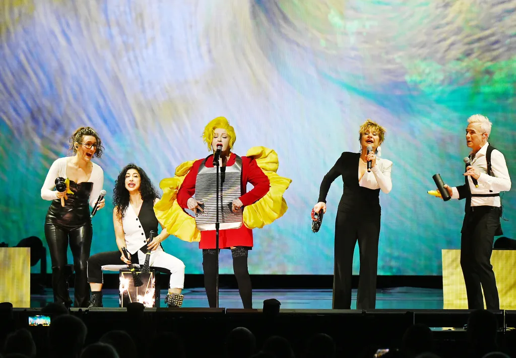 Cyndi Lauper performing her Las Vegas Residency at The Colosseum at Caesars Palace.