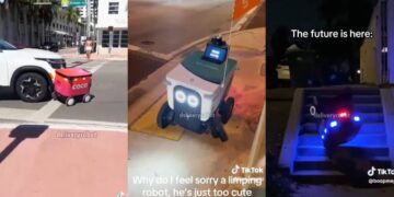 Wild Video Shows Delivery Robots Causing Havoc, Getting Obliterated