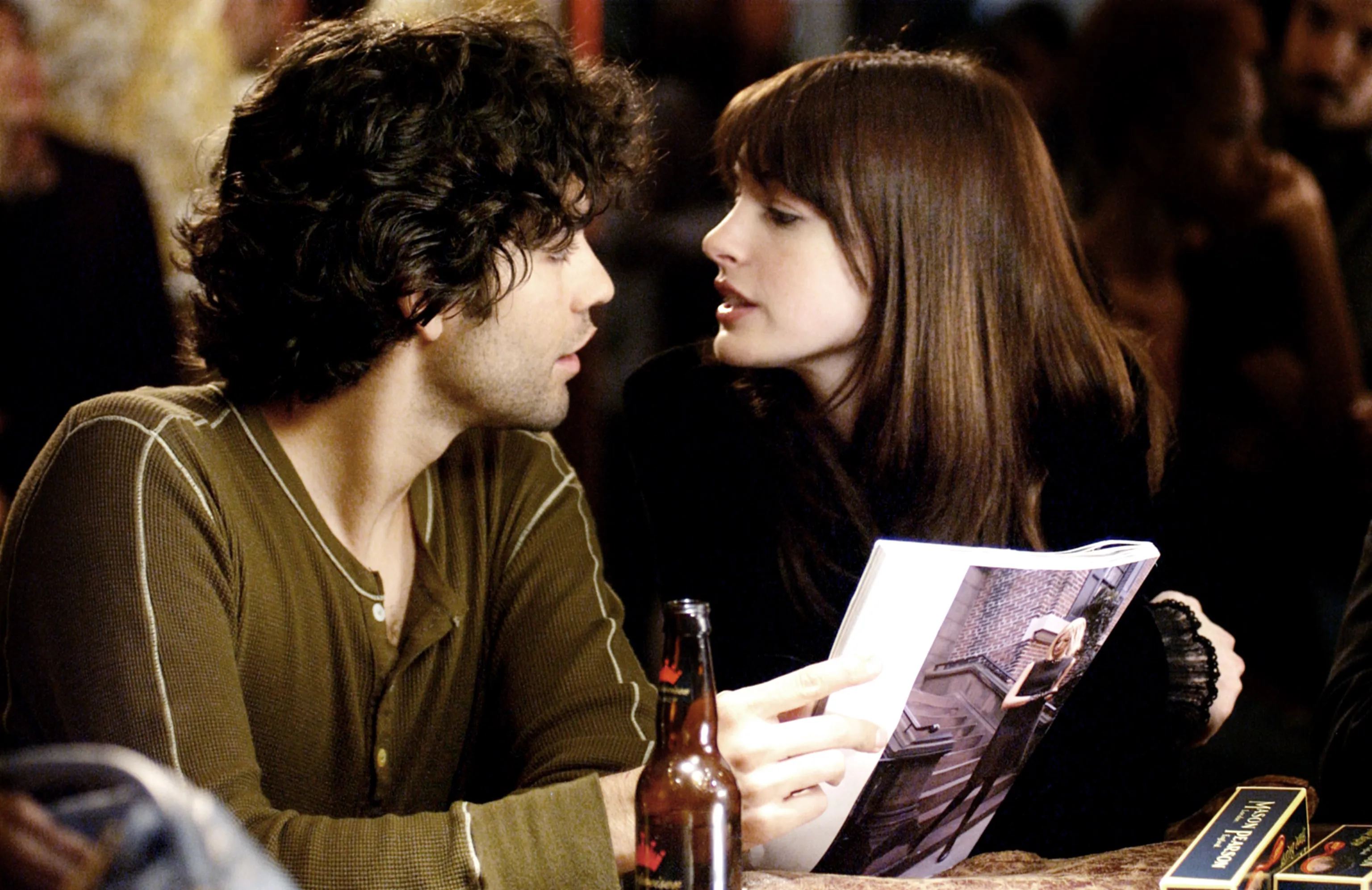Adrian Grenier and Anne Hathaway in a scene from 