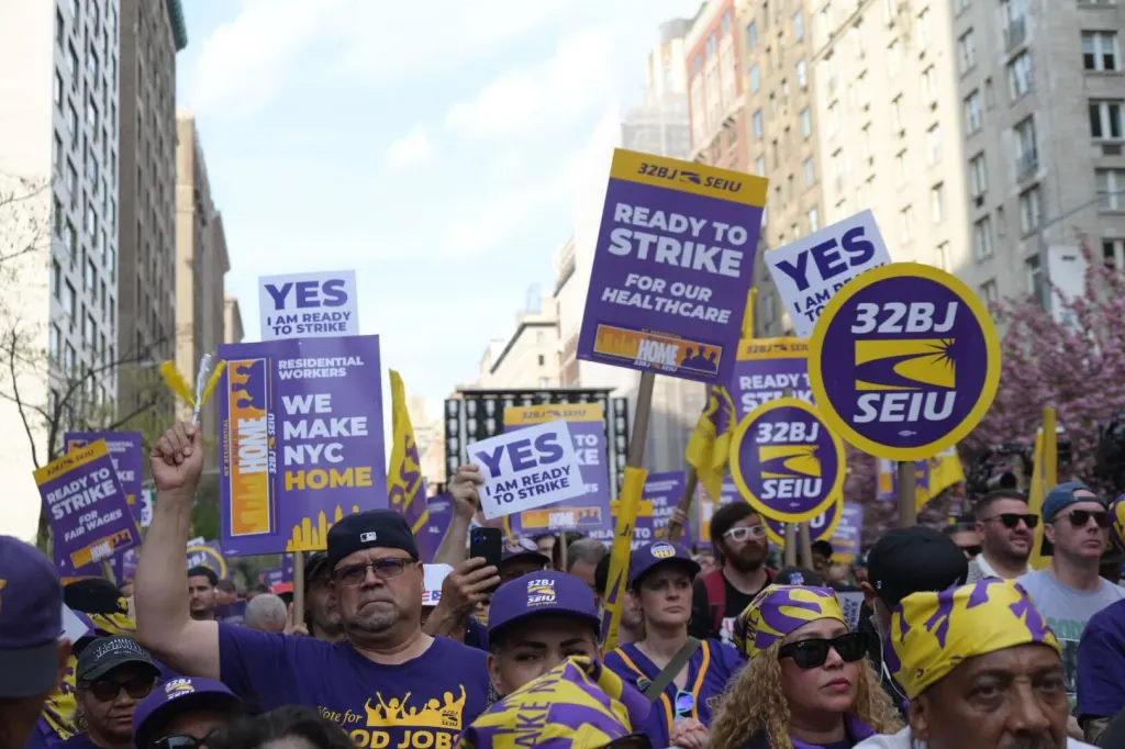 Doorpersons, porters, supers, handypersons and other New York City residential building workers voted to authorize a strike Wednesday.