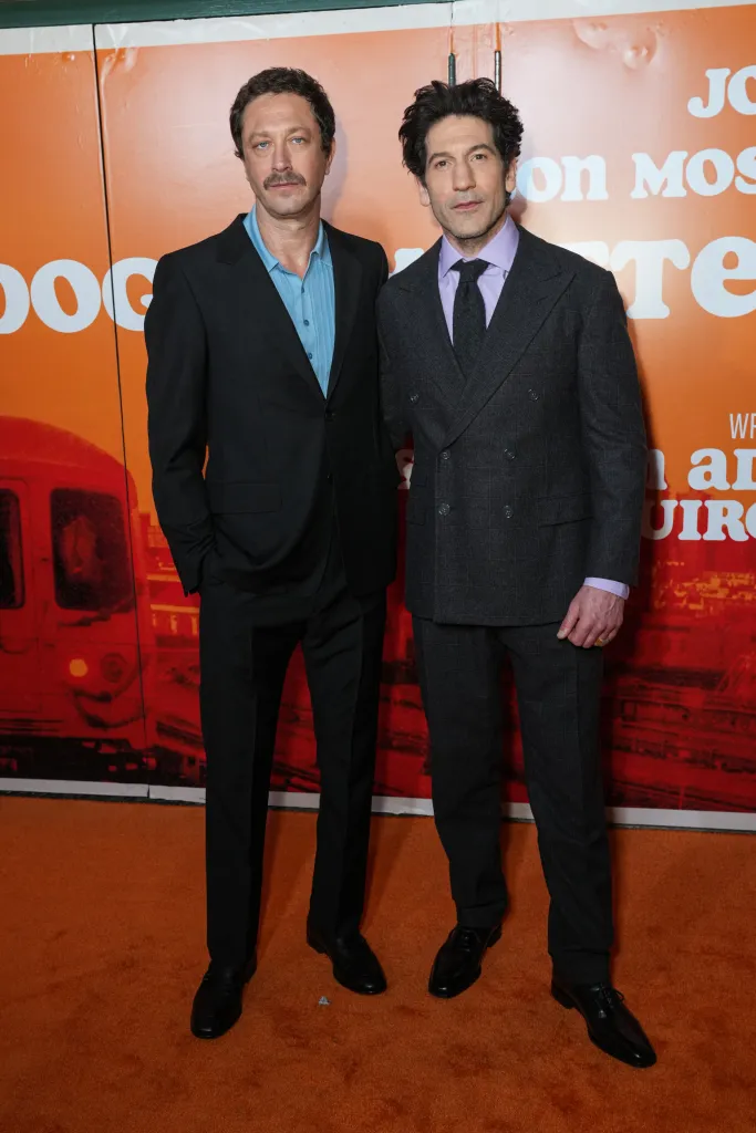 Ebon Moss-Bachrach and Jon Bernthal posing together at the 