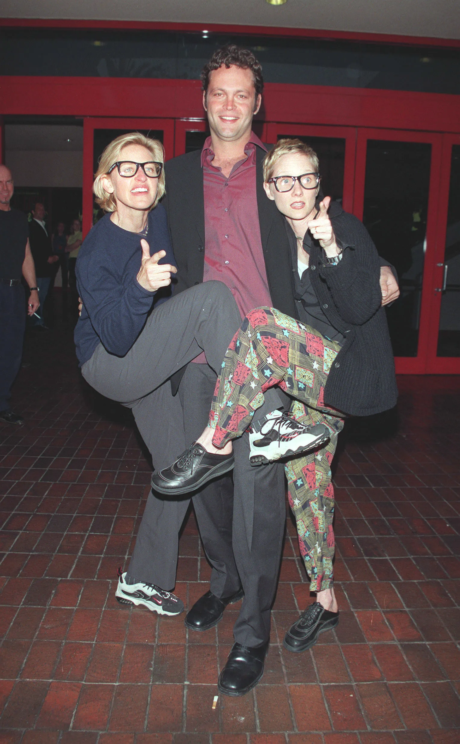 Ellen DeGeneres, Vince Vaughn and Anne Heche