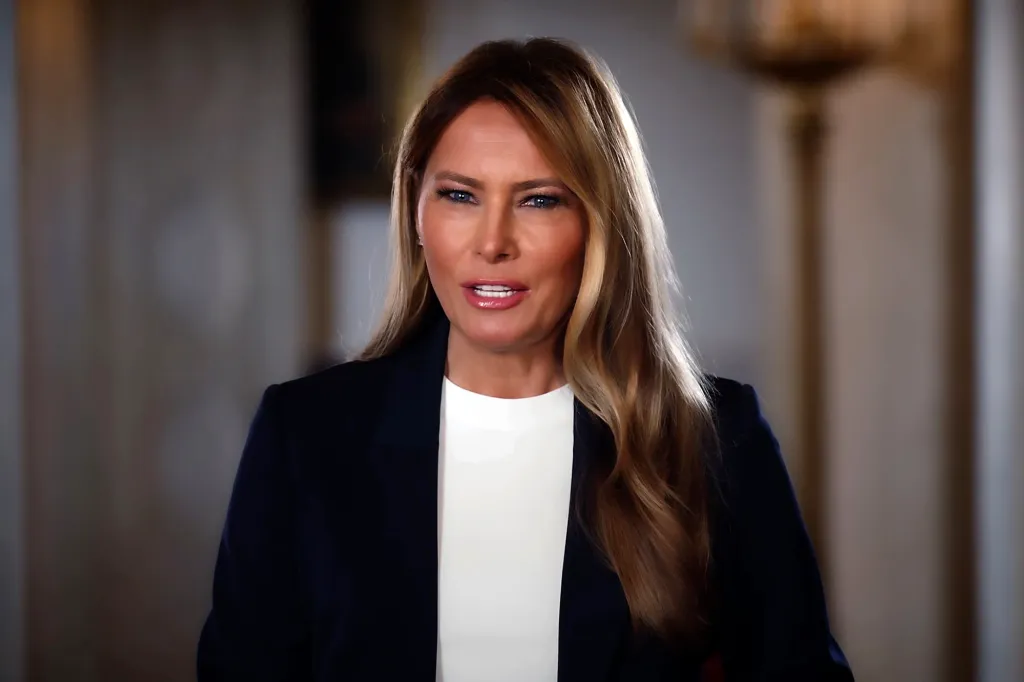 First lady Melania Trump announces the new Presidential AI Challenge in August 2025.