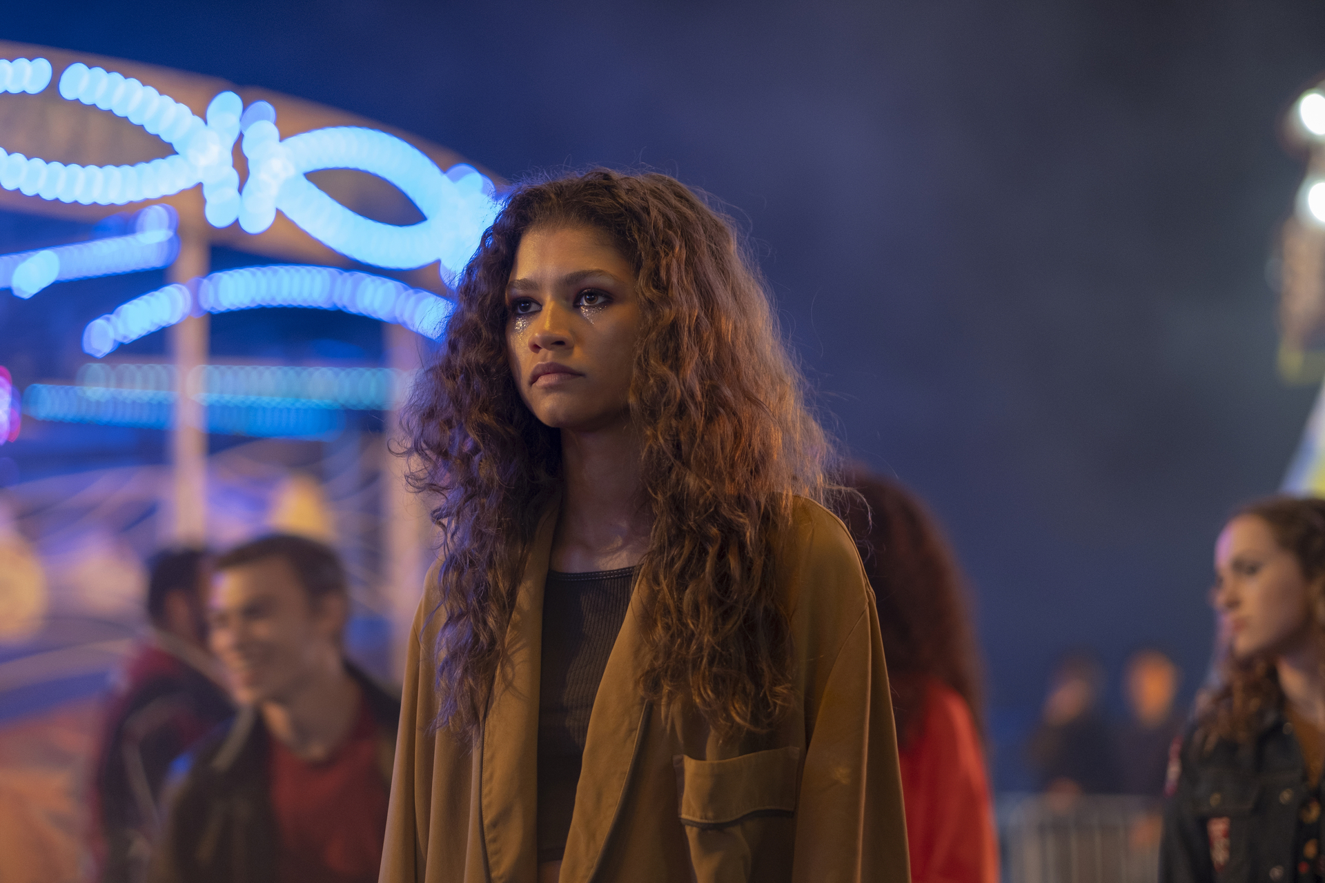Zendaya as Rue in Euphoria Season 1, Episode 4.
