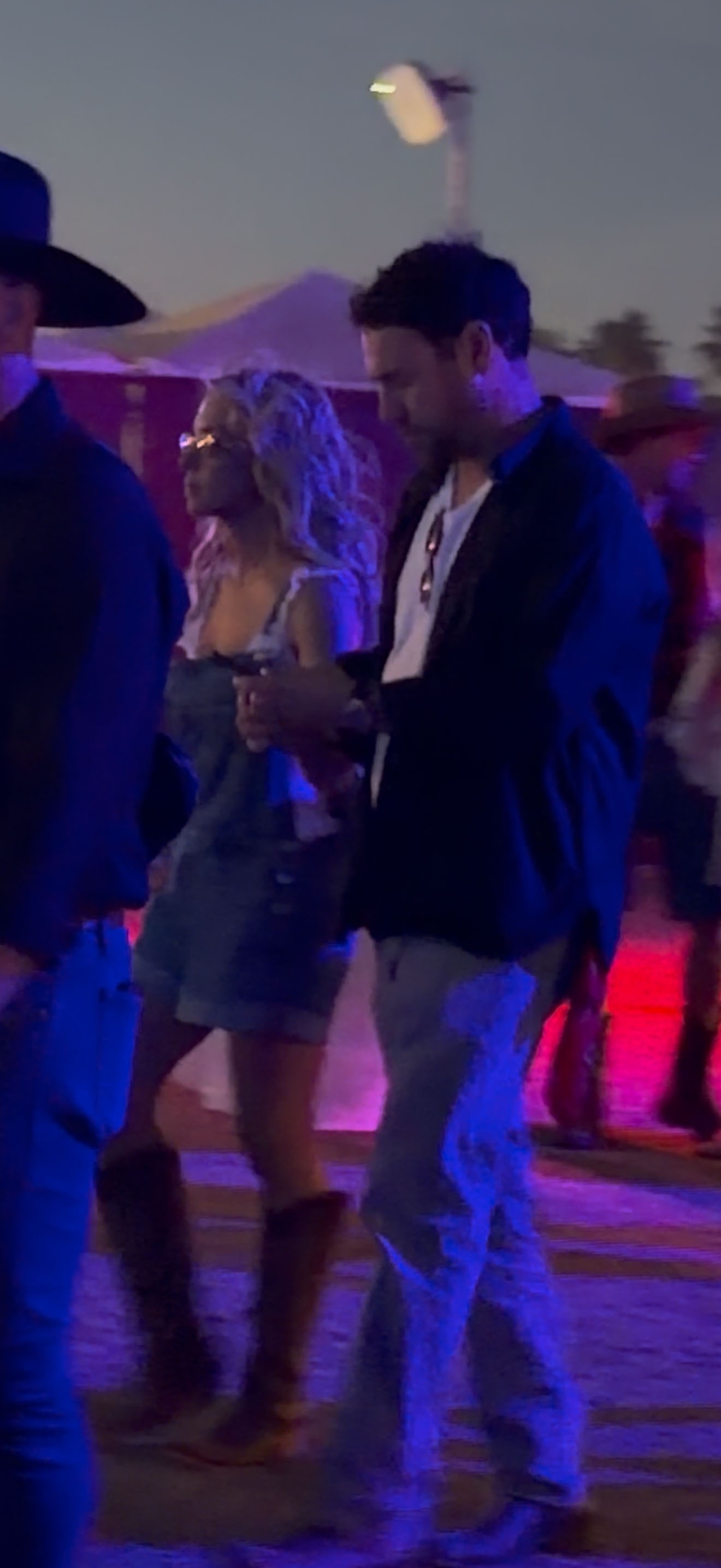 Sydney Sweeney and Scooter Braun at Stagecoach.