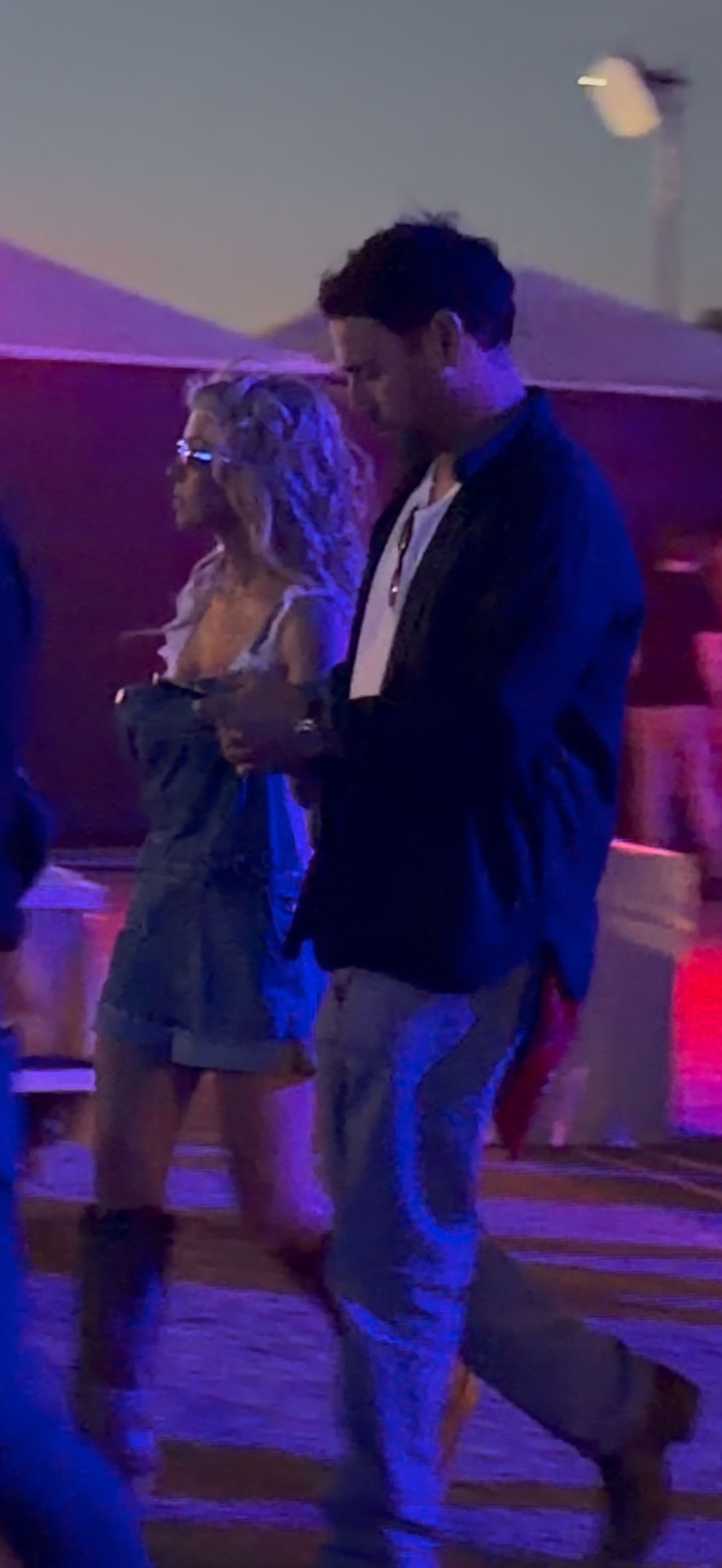Sydney Sweeney and Scooter Braun at the Stagecoach festival.