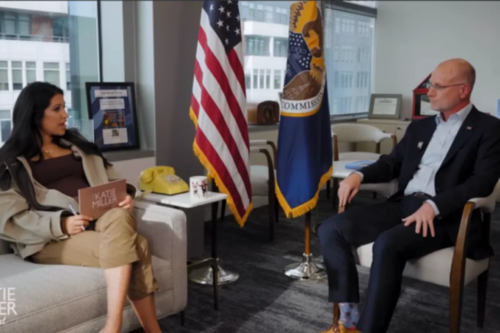 Trump official lobs dark threat to media behemoth on right-wing podcast