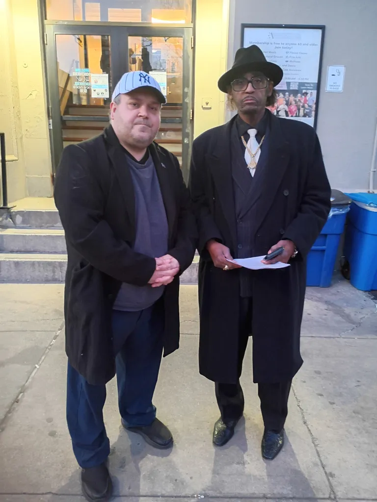 GOP state Senate candidate Jason Murillo and Rev. Keith Gadson stand side-by-side.