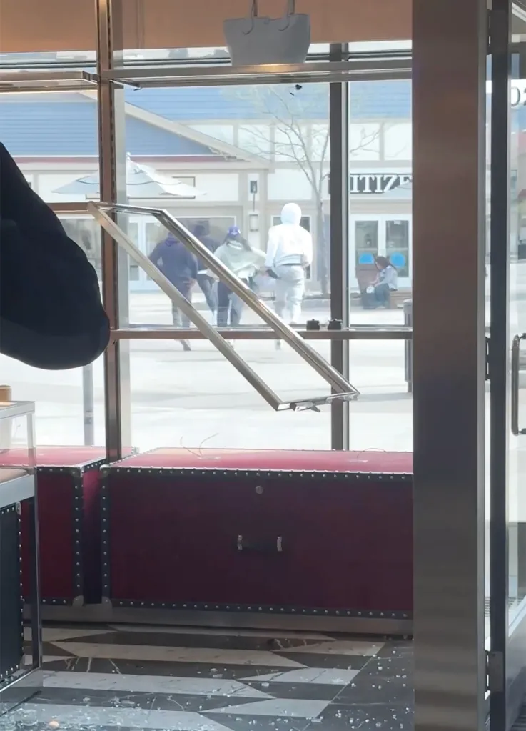 Gucci store after a smash and grab robbery.