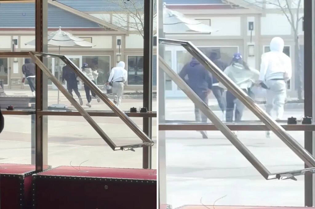 4 thieves steal Gucci handbags worth $30K in daylight smash-and-grab at NY shopping outlet