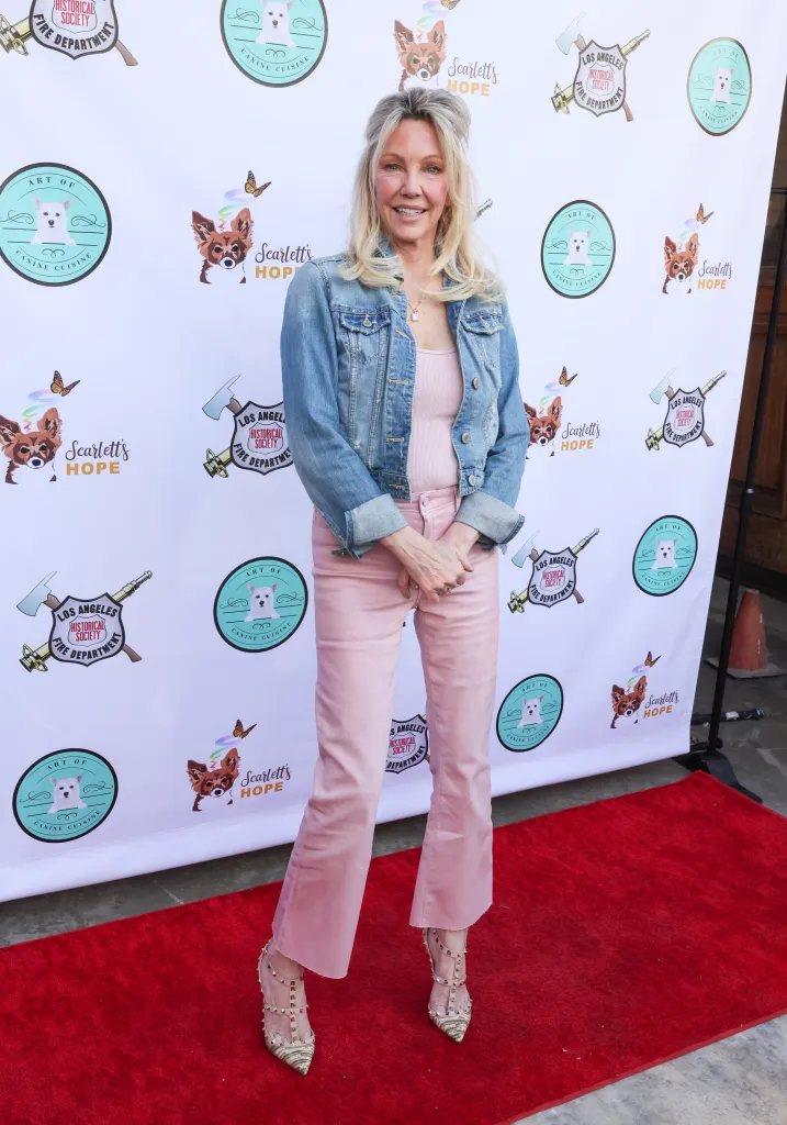 Heather Locklear on a red carpet at The Brave & Rescued Awards.